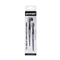Eyebrow Razors With Groomer 2 Pcs PR-932 _ Promani