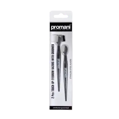 Eyebrow Razors With Groomer 2 Pcs PR-932 _ Promani