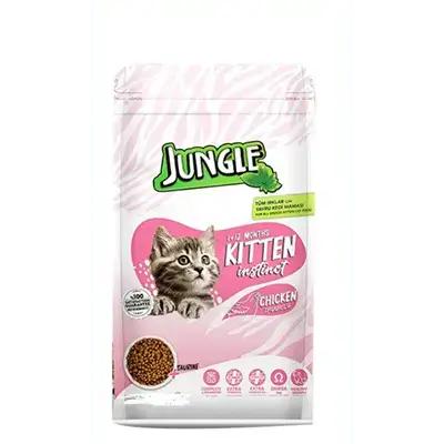 Jungle خواردنی وشککراوە بە تامی مریشک بۆ کیتن 1.5kg