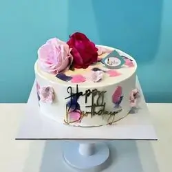 flower cake vanilla 15 people