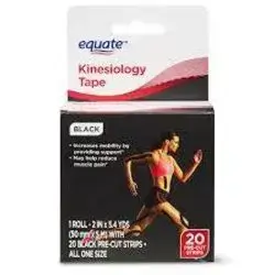EQUATE Kinesiology Tape 20 Pre Cut Strips