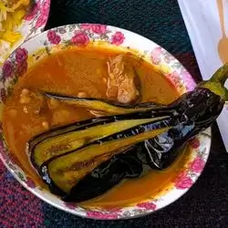 شله ی قیمه له گه ل باینجان