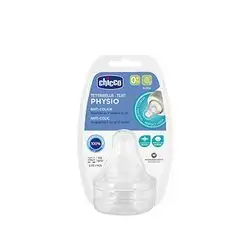 Chicco Physio Anti-Colic Teat Slow Flow 0M+ 2 Pcs