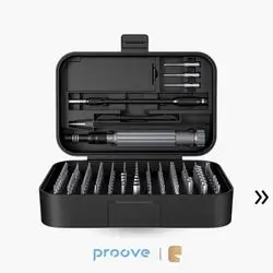 Proove Fixer 150-in-1 Multifunctional Screwdriver Set – Black