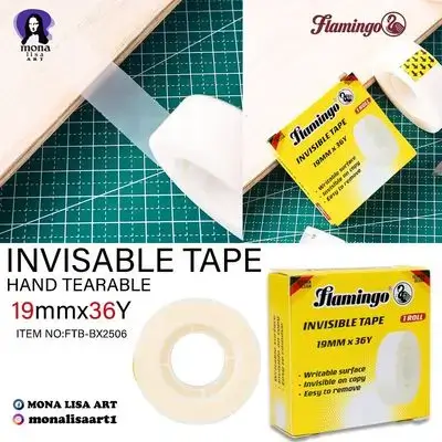 invisible tape-flamingo