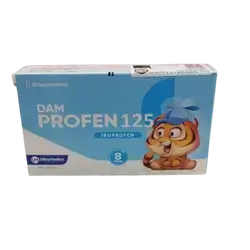 Dam Profen 125mg 10 Suppositories _ Ultra Medica