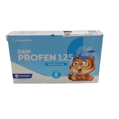 Dam Profen 125mg 10 Suppositories _ Ultra Medica