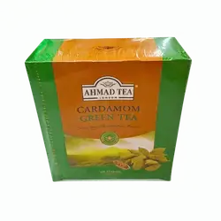 Ahmad Green Tea with Cardamom, 100 Tea Bags