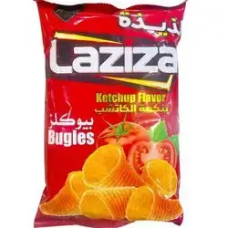 Laziza ketchup flavor bugles