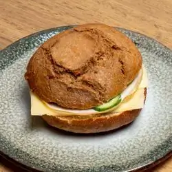 Potato Roll: Turkey Ham and Cheese