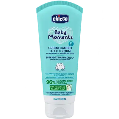 Baby Moments Every Day Nappy Cream 0m+ Perfume & Zinc Oxide Free 100ml _ Chicco