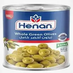 Henan Spanish Whole Green Olives 825g