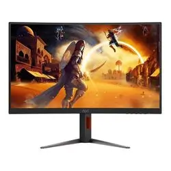 AOC C27G4Z 27inch, Curved Gaming Monitor, 280Hz, 0.3MS MPRT, Fast VA, HDMI 2, DP 1.4, Adaptive Sync, HDR 10, 1500R, Height Adjustable Stand, Swivel, Tilt (Open box)