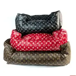 E132 – Louis Vuitton Bed – Black, Brown & Red