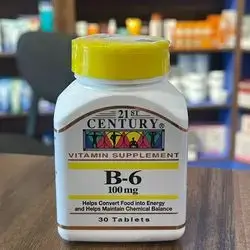 21ST CENTURY B-6 100MG  30 TABLETS 