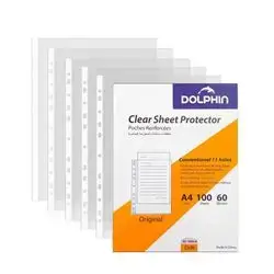 Clear sheet protector-dolphin