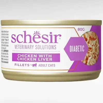 Schesir Diabetic Chicken & Chicken Liver 80g