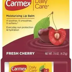 carmex daily care moisturizng lip balm fresh cherry with spf15