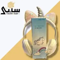 Headset wired unicorn character