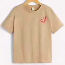 SHEIN Leap Crew Tween Boys' Simple & Comfortable T-Shirt - 13-14 Years