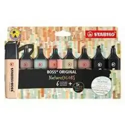 STABILO BOSS ORIGINAL - Highlighter - Set of 8 - NatureColors