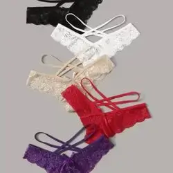 1pc Floral Lace Panty Lingerie - One Size