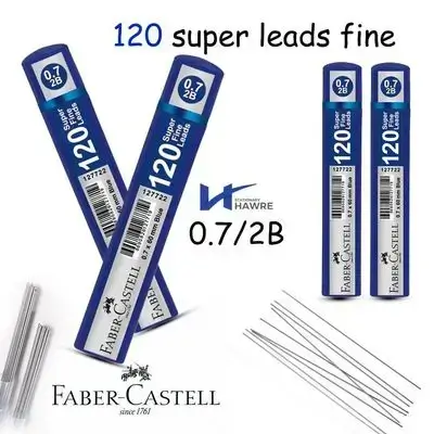 120 super fine leads pencil 0.7mm 2B