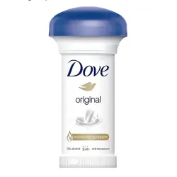 Dove Women Antiperspirant Deodorant Roll-On, for 24 hour protection, Original, alcohol free with ¼ moisturising cream, 50ml
