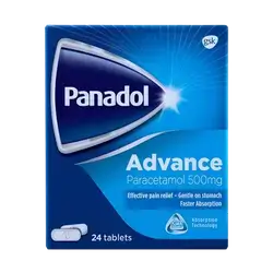 Panadol Advance (Paracetamol 500mg) 24 Tablets _ gsk