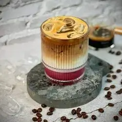 Strawberry ice latte