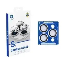 Lito S+ Metal Camera Lens Glass for iPhone 15 PROMAX/15PRO Black