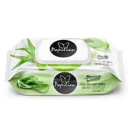 Papilon Wet Towel Aloe Vera 100pcs