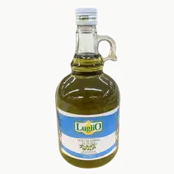 glass bottle of Locleo olive oil 2liter