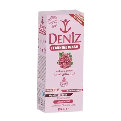 Feminine Soothing Wash With Rose Extract 255ml _ Deniz