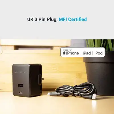 Powerology 30watts With Usb-c To Lightning Cable