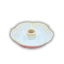 Glass candlestick