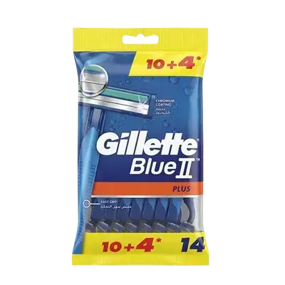 Gillette Blue II Plus 10+4 Pcs