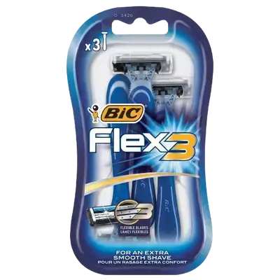 Flex 3 Flexible 3 Blades for Extra Smooth Shave 3 Pcs _ Bic