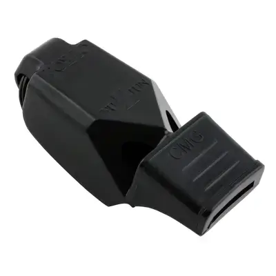 Fox 40 Fuziun CMG Pealess Referee Whistle with Cushioned Mouth Grip (Black)
