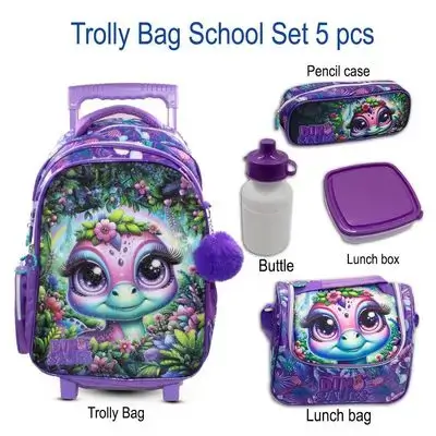 Trolley Bag School Set 5pcs