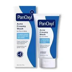 Panoxyl Acne Creamy Face Wash 4% Benzoyl Peroxide - 170g | بانوكسيل غسول لعلاج حب الشباب 4% بينزويل بيروكسايد - 170 غرام
