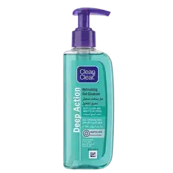 Deep Action Refreshing Gel Cleanser with Salicylic Acid for Combination to Oily Skin 150ml _ Clean & Clear