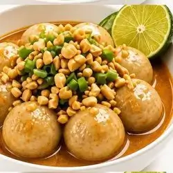 Cilok with Peanut Sauce