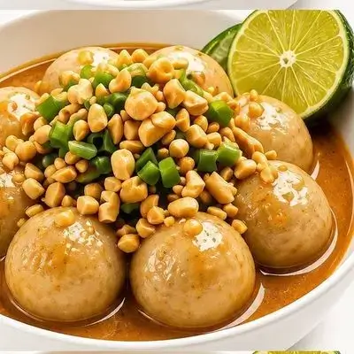 Cilok with Peanut Sauce