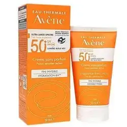 Avene sun block fragrance-free cream, invisible finish (50 ml)