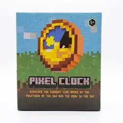 Minecraft Pixel Block Digital Alarm Clock – Bedside Table Clock