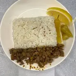 Rice And Tantoni Meat