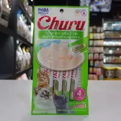 Inaba Churu Cream ( Chicken With Scallop Recipe ) 4 Tubes