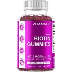 Vegan Biotin Gummies 10000mcg 60 Gummies_Vitamatic
