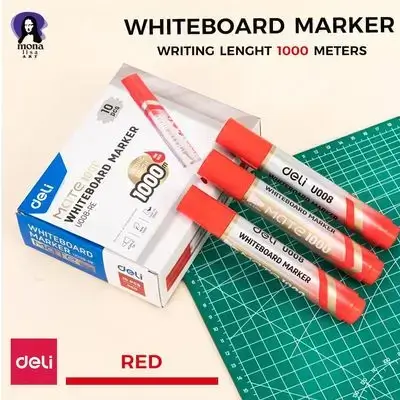 White Board Marker red 1000m-deli